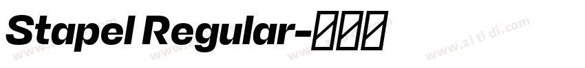 Stapel Regular字体转换
